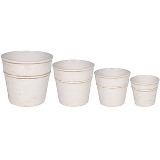 CJ DE CACHEPOTS DE CERAMICA - 4 PCS
