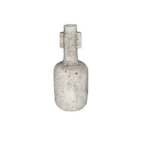 VASO DECORATIVO EM CERAMICA BRANCO RUSTICO