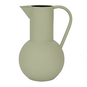 VASO DECORATIVO EM METAL COR BRANCO 20CM X 30,5CM