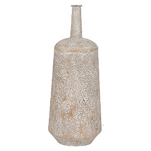VASO DECORATIVO EM METAL COR BRANCO 20CM X 51CM