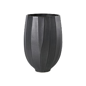VASO DECORATIVO EM CERAMICA PRETO
