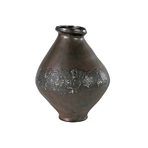 VASO DECORATIVO EM CERAMICA PRETO