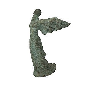 ESTATUA DECORATIVA EM CIMENTO CINZA RUSTICO