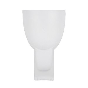 VASO DE VIDRO JATEADO BRANCO