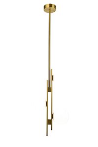 PENDENTE JABO BRONZE / OPALINO (L)15CM (C)32CM (A)60CM 3XG9 HALOPIN SMD MAX 5W IP20