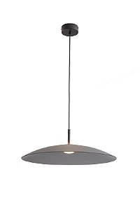PENDENTE CHIMBAL PRETO / PRETO (D)60CM (A)19CM 1XLED INTEGRADO 20W 3000K 670LM IP20