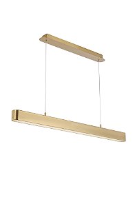 PENDENTE GRILHA DOURADO / BRANCO (L)5CM (C)100CM (A)6CM 1XLED INTEGRADO 19W 3000K 1260LM IP20