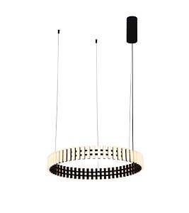 PENDENTE XYLO PRETO / BRANCO (D)63CM (A)7,5CM 1XLED INTEGRADO 35W 3000K 2100LM IP20