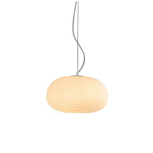 PENDENTE VESPER OPALINO / BRANCO (D)33CM (A)19CM 1XE27 BULBO MAX 40W IP20