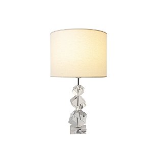 ABAJUR CUBES TRANSPARENTE (L)11,5CM (C)11,5CM (A)46CM 1XE27 BULBO MAX 40W IP20 (SOMENTE BASE)