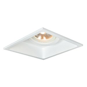 SPOT SLIM FRAME EMBUTIR BRANCO (L)11,5CM (C)11,5CM (A)5,56CM 1XE27 PAR20/AR70 MAX 50W IP20