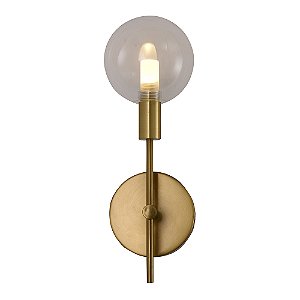 ARANDELA CORALINA DOURADO (L)12CM (C)37CM (A)15,5CM 1XLED INTEGRADO 2W 2700K 150LM IP20