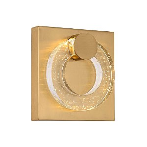 ARANDELA OGGI DOURADO (L)7CM (C)18CM (A)10CM 2XLED INTEGRADO 3W 2700K 450LM IP20