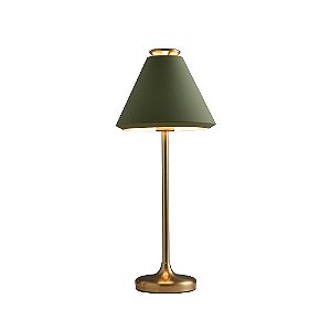ABAJUR PICCOLO VERDE / DOURADO (D)23CM (A)58CM 1XE27 BOLINHA MAX 40W IP20