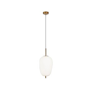 PENDENTE TRES DOURADO / BRANCO (D)27CM (A)59,5CM 1XE27 BULBO MAX 40W IP20