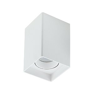 SPOT QUAD SOBREPOR BRANCO (L)8CM (C)8CM (A)12,5CM 1XGU10 MR16 MAX 50W IP20