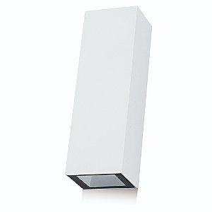 ARANDELA QUADRA BRANCO (L)4,2CM (C)3,2CM (A)12CM 2XLED INTEGRADO 2,5W 3000K 150LM IP65