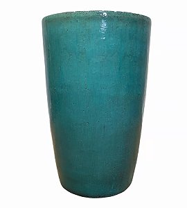 VASO VIETNAMITA CERÂMICA IMPORTADO MALDIVAS GRANDE AQUA D50CM X A76CM