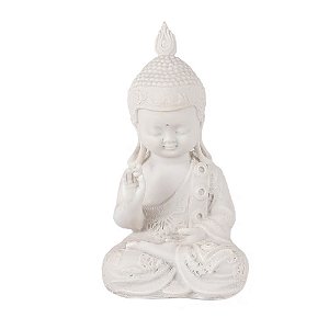 MONGE BUDISTA MEDITAÇÃO EM MARMORITE 25CM
