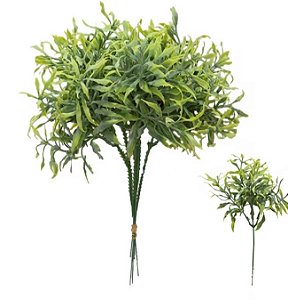 PICK FOLHAGEM VERDE COM 6 UN. 23CM IMPORTADO
