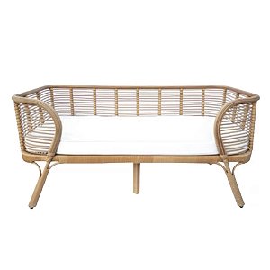 SOFÁ MARESIAS IMPORTADO BALI RATTAN COM ALMOFADA D215 X A76CM