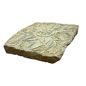 PLACA PEDRA VULCÂNICA PARA JARDIM 55X65CM
