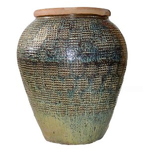 VASO CERÂMICA IMPORTADO LONDRES RÚSTICO MESCLADO GRANDE D78CM X A93CM