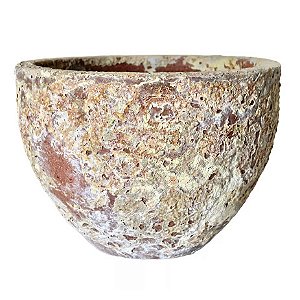 VASO VIETNAMITA CERÂMICA IMPORTADO TÓQUIO ATLANTIS ORGANIC MÉDIO D42CM X A33CM