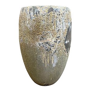 VASO VIETNAMITA CERÂMICA IMPORTADO MOSCOU ATLANTIS ORGANIC MÉDIO D48CM X A74CM