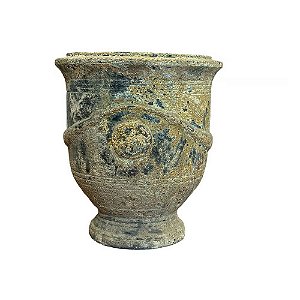 VASO VIETNAMITA CERÂMICA IMPORTADO AMON ATLANTIS ORGANIC PEQUENO D63CM X A63CM