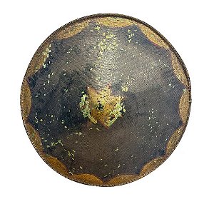 CHAPÉU BALI DECORATIVO TRANÇADO EM BAMBOO GRANDE D53CM