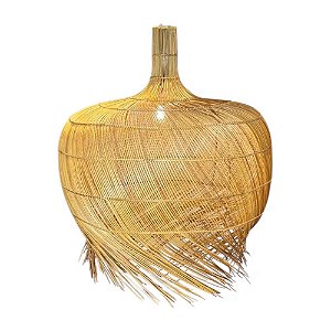 LUMINÁRIA IMPORTADA RATTAN ARACAJU GRANDE D80CM X A79CM