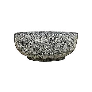 BACIA VIETNAMITA CERÂMICA IMPORTADA ITÁLIA ATLANTIS PEQUENA D38CM X A18CM
