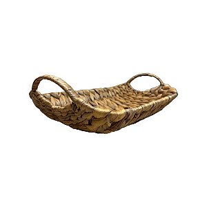 BANDEJA DECORATIVA PALHA NATURAL PEQUENA 30CM