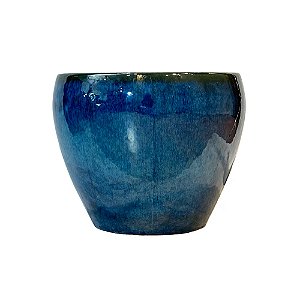 BACIA VIETNAMITA CERÂMICA IMPORTADA SUÍÇA AQUA MÉDIA D29CM X A23CM