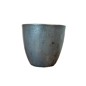 VASO VIETNAMITA CERÂMICA IMPORTADO TÓQUIO GRAFITE MATTE PEQUENO D28CM X A31CM