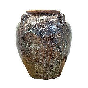 VASO RÚSTICO CERÂMICA IMPORTADO DALIAN MESCLADO D68CM X A76CM