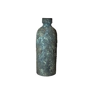 GARRAFA DECORATIVA CERÂMICA ANTIQUE MOSS PEQUENA D15CM X A40CM