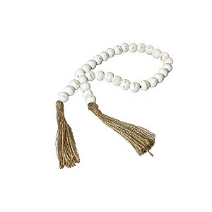 COLAR DE MESA DECORATIVO BRANCO 50CM