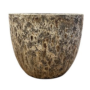 VASO VIETNAMITA CERÂMICA IMPORTADO NASSAU ATLANTIS CHAMPAGNE GRANDE D56CM X A47CM