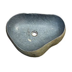 CUBA PEDRA VULCÂNICA NEGRA BALI EDGELESS L52M X A16CM X P43CM