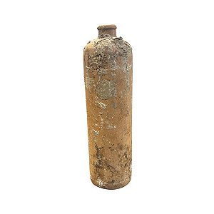 GARRAFA CERÂMICA COM CORAL FOSSILIZADO A30CM