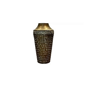 VASO EM WHITE METAL IMPORTADO NAIPIDAU D16CM X A30CM