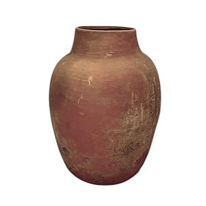 VASO DE BARRO ANTIGO MORINGA MESCLA AVERMELHADA BAHIA D39CM X A51CM