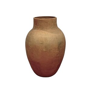 VASO DE BARRO ANTIGO MORINGA TERRACOTA BAHIA D38CM X A51CM