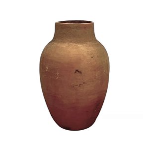 VASO DE BARRO ANTIGO MORINGA MESCLA CLARA BAHIA D38CM X A54CM
