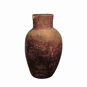 VASO DE BARRO ANTIGO MORINGA ESCURA BAHIA D36CM X A55CM