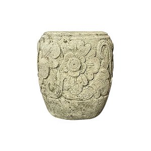 VASO BALI EM PEDRA ESCULPIDA HANOMAN D50CM X A50CM