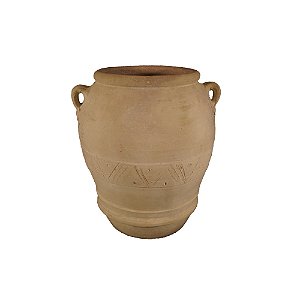 VASO MARROQUINO EM CERAMICA AREIA E ROSA