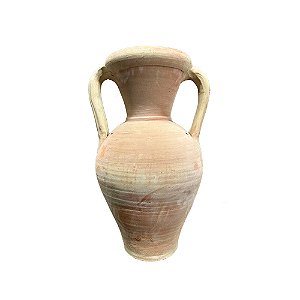 VASO MARROQUINO EM CERAMICA AREIA E ROSA